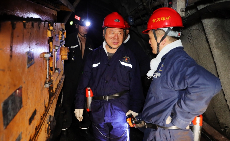 張秉德到富力礦調研檢查工作